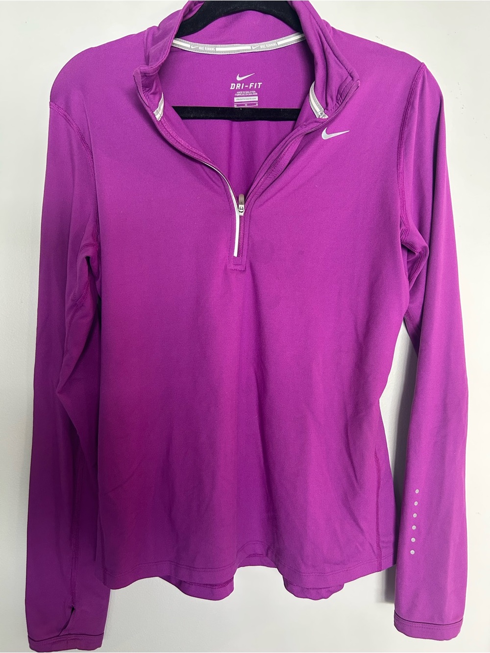 Nike Purple Dri-FIT Half-Zip Performance Pullover